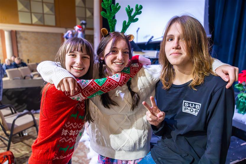 Students enjoy the Renaissance High Coffeehouse